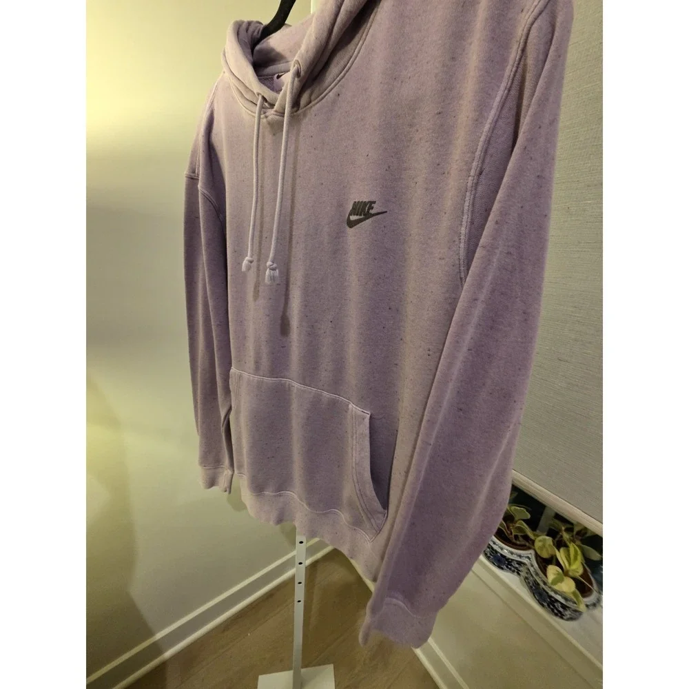 NIKE Sportswear Move To Zero Heathered Purple Hoodie‎ DA0680-596 Men's Size L
